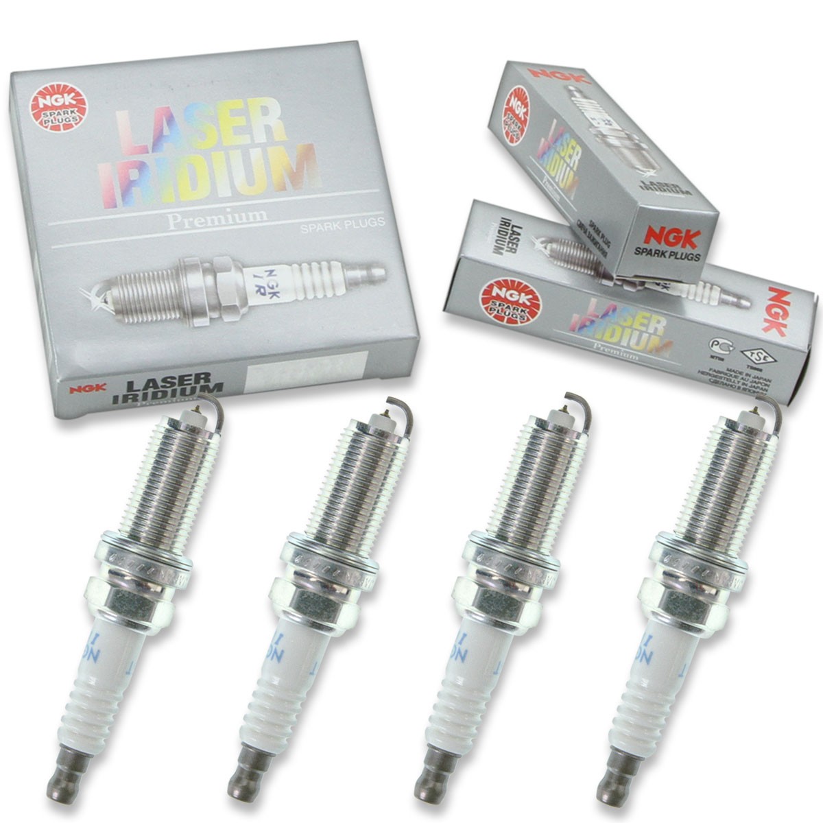 4 pcs NGK Laser Iridium Spark Plugs for 2011-2013 Toyota Sienna 2.7L L4 - sr