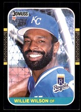 Willie Wilson 1987 Donruss #96 Royals MLB READ FREE SHIPPING AutographDen