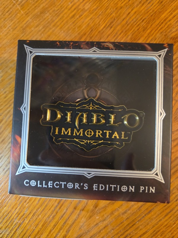 SDCC 2022 Exclusive Diablo Immortal Collector's Pin Limited Edition 1/2500