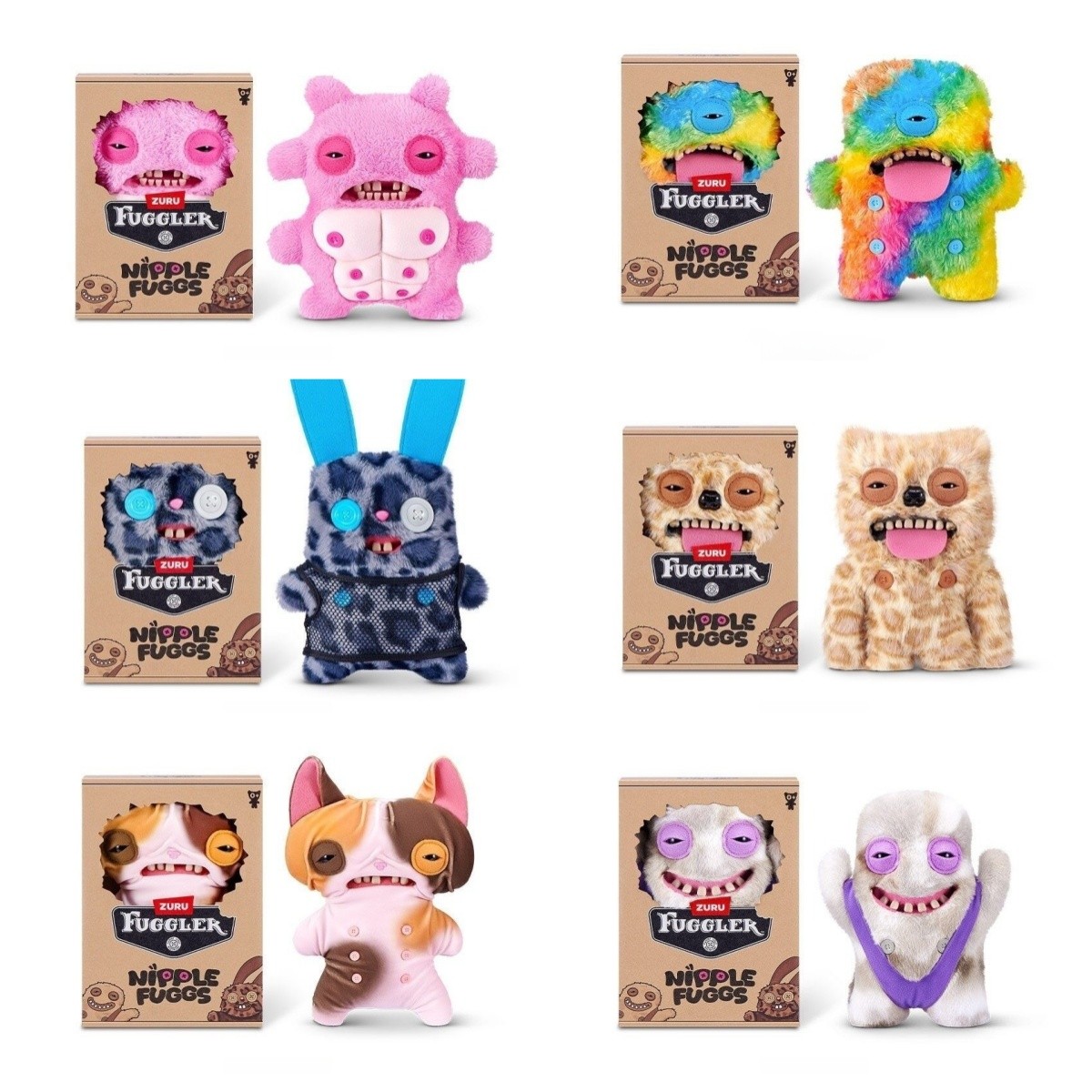 Freakiee Faces NermieeBags (コンプリート4体Set) Full Set 6 Fuggler Nipple Fuggs 9