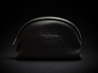 CHANEL Beauty Black VIP Cosmetic Pouch w/ Box 2024 Novelty Makeup