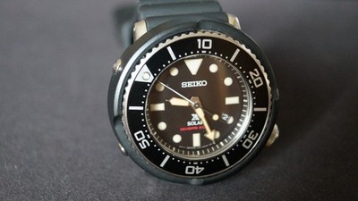 SEIKO Diver's Watch PROSPEX Solar SBDN043 Black Case 45mm Air Diver`s date @4 #1
