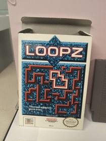 Loopz NES Nintendo Complete With Box, Cartridge, Styrofoam, Poster, Manual