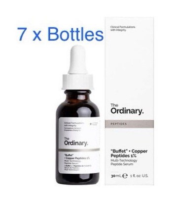 NEW - 7 PACKS - The Ordinary ''Buffet'' + Copper Peptides 1% Serum - 1 oz/EACH