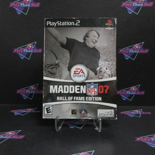 Madden NFL 07 Hall of Fame Edition PS2 + Sleeve / Bonus Disc CIB  - 1 Year War..