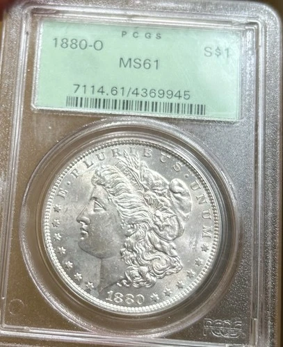 1880-O Morgan Silver Dollar PCGS MS61 OGH