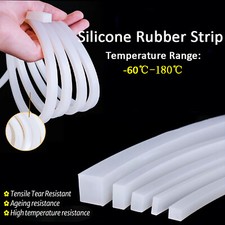 Solid Silicone Rubber Square Sealing Strip White Waterproof Resistance HIGH TEMP