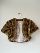 Giacca in eco pelliccia Elisabetta Franchi Donna 44 Marrone NUOVO con cartellino