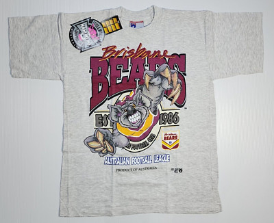 Vintage AFL Brisbane Bears Full Boar Cotton T-Shirt Men's L - NWT | eBay  Australia