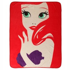 Disney Princess Ariel Little Mermaid Decorative Plush Throw Blanket New