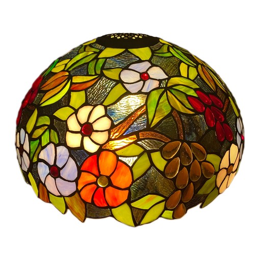 Tiffany style 10/16 inch Shade only Multicolor Handcrafted Art Stained Glass - Picture 20 of 57