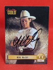 PERSONAL AUTOGRAPH signed on card: 1993 Sterling Country Gold #66 Neal Mccoy