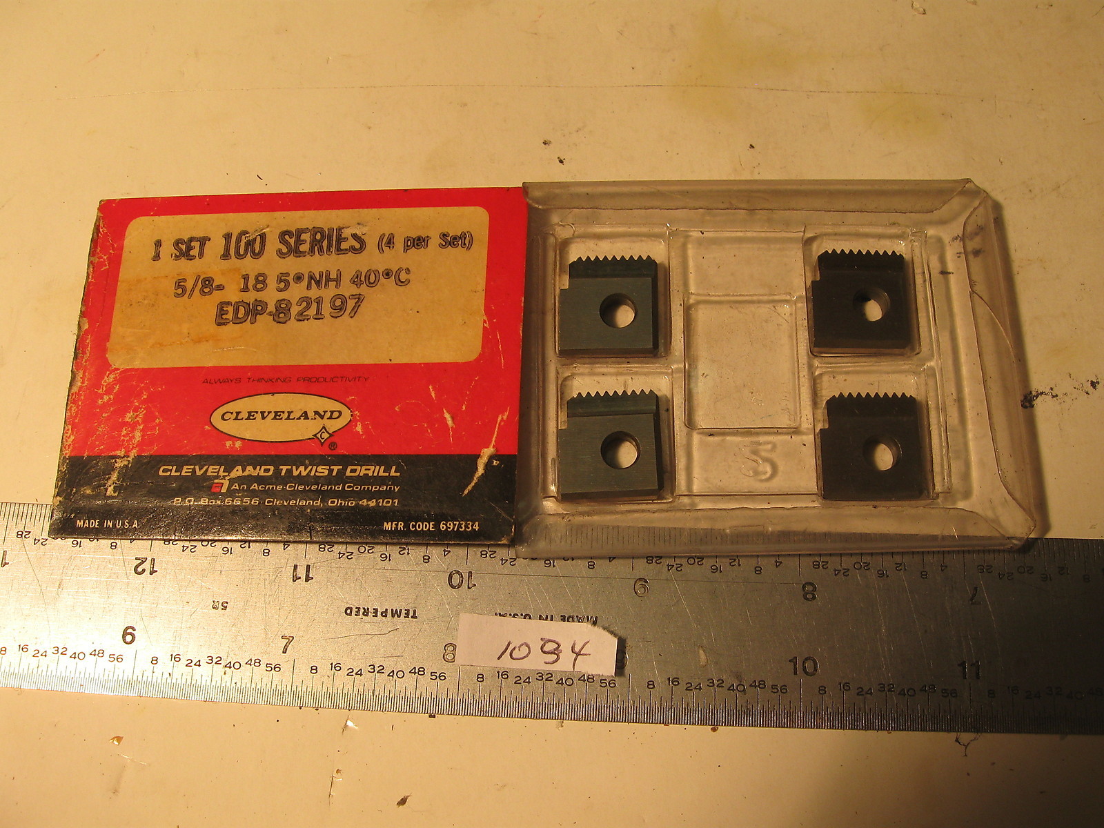 5/818 5NH SET Cleveland Thread Insert Chasers Die Head Series 100 Used (1034) eBay