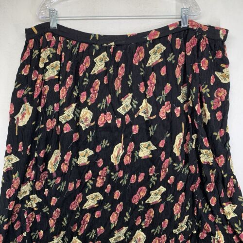 Women's Skirt Size 1X Fairy Goth Boho Festival Whimsygoth Ribbed Love Letters - Picture 3 of 14