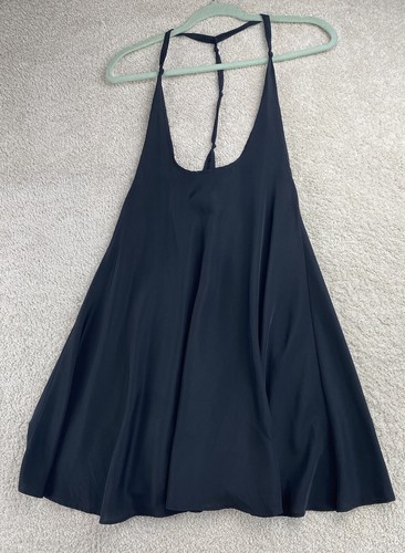 Blessed Are The Meek Dress Women Size 1 Black Tank Scoop Neck Beachy Coastal