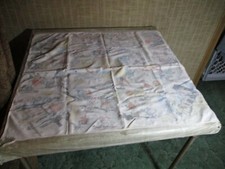 Vintage Comic Scarf 26 1/2 x 30 1/2" Thirkell Many Scenes Very Rough Condition