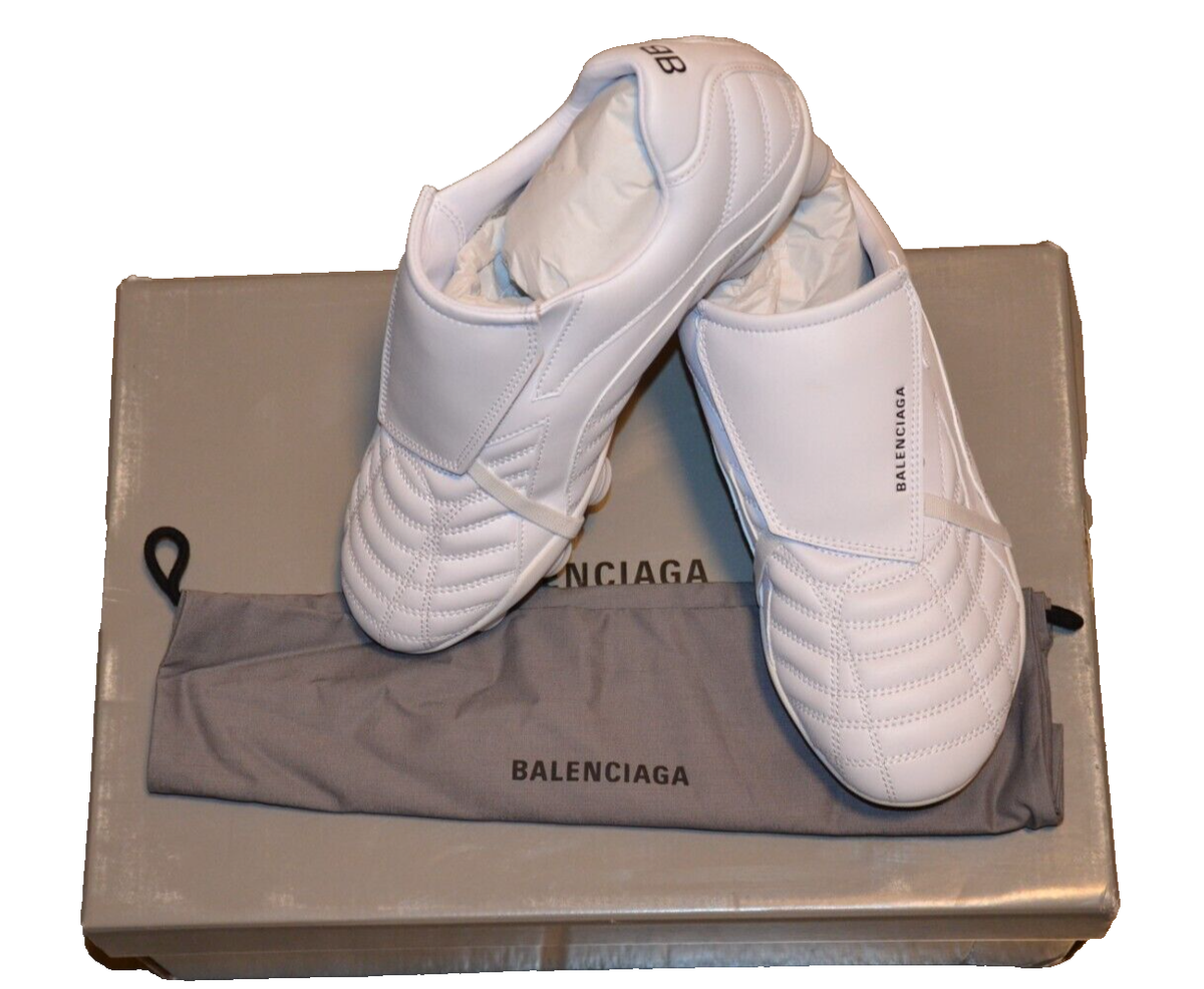 NWB BALENCIAGA SOCCER SNEAKER WHITE shoes size EU 40 UK 6 US 7 | eBay
