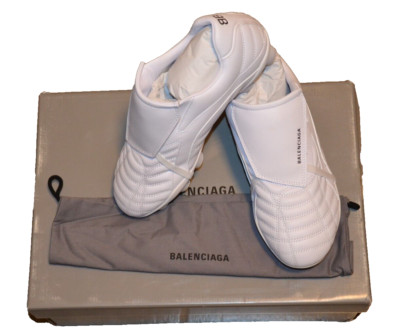 NWB BALENCIAGA SOCCER SNEAKER WHITE shoes size EU 40 UK 6 US 7