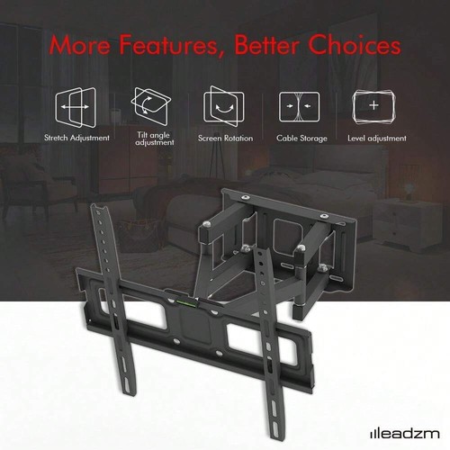 Full Motion TV Wall Mount- for 26 - 55 Inch TVs,Articulating Arms,88 Lbs Support - Picture 12 of 21