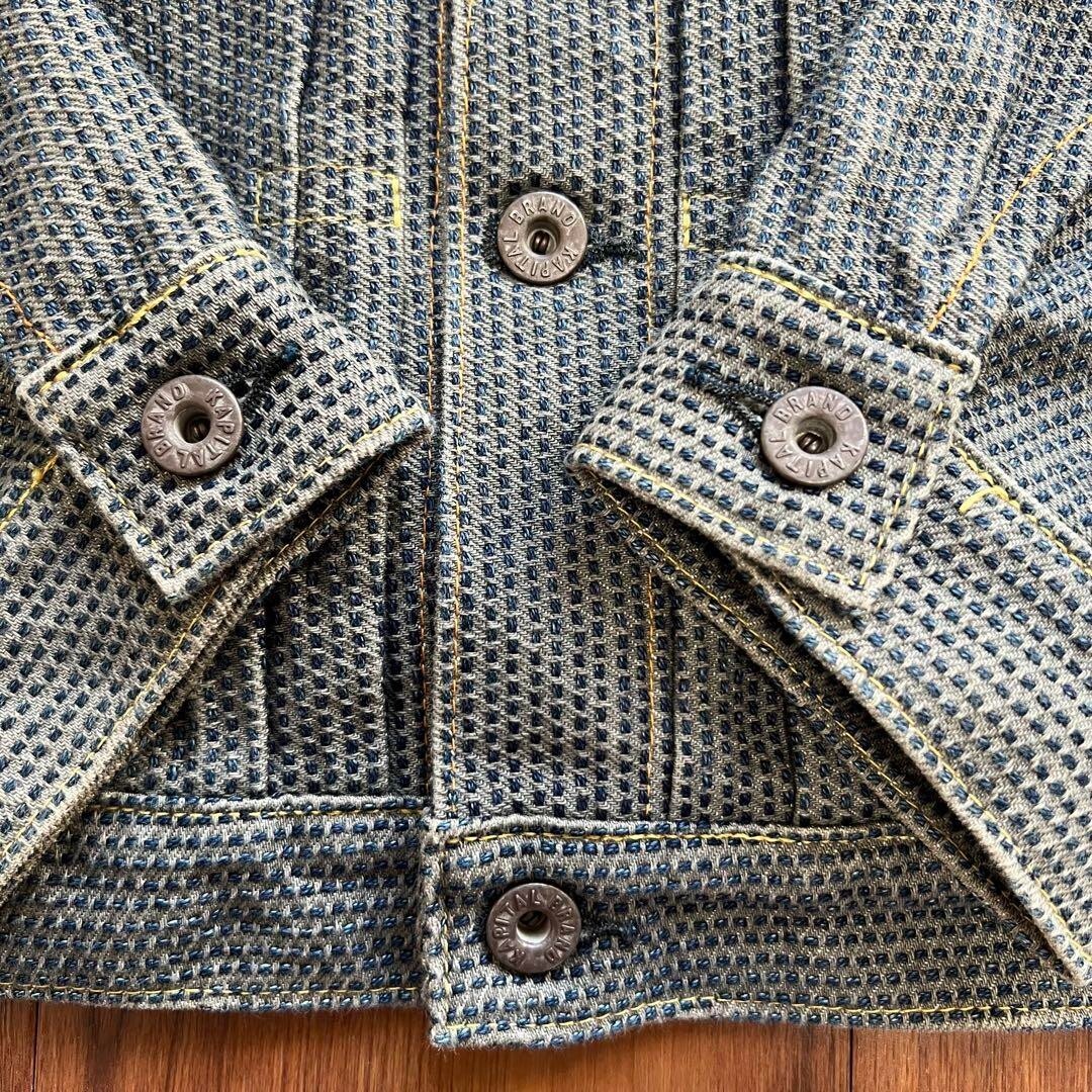 KAPITAL CENTURY DENIM 1st JACKET Size 4 (XL) Front Pocket Men's