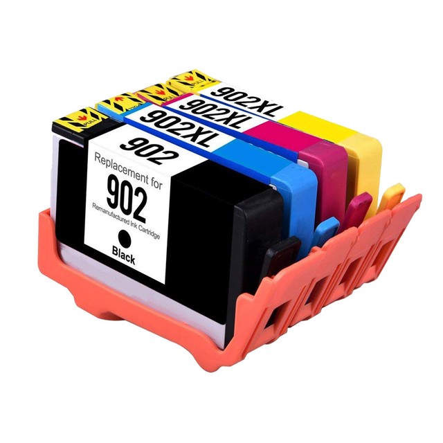 4Pk 902XL 902 Ink Cartridge for HP OfficeJet Pro 6958 6960 6968 6970