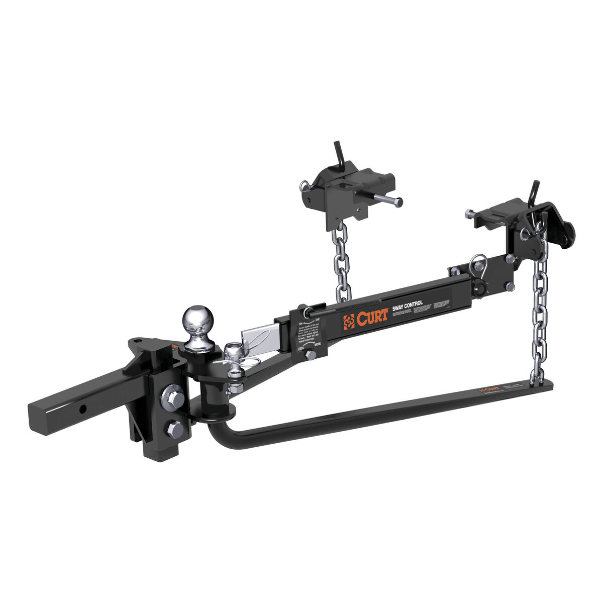 CURT MV Round Bar Weight Distribution Hitch Kit (10K - 14K lbs., 31-3/16 CURT MV Round Bar Weight Distribution Hitch Kit (10K - 14K lbs., 31-3/16