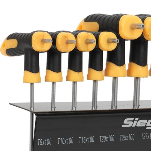 Sealey TRX-Star* Key Set 10pc T-Handle Chrome Vanadium Steel - Picture 4 of 8