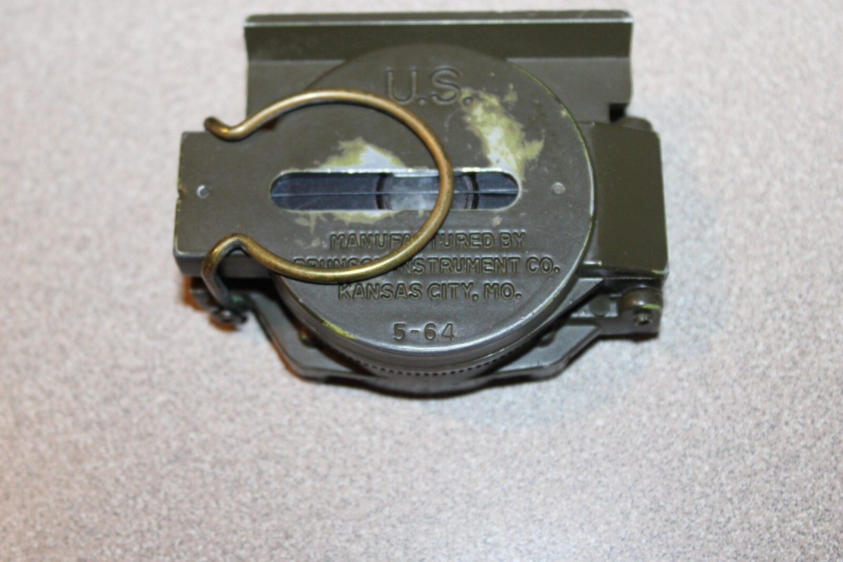 Union Instrument Corp.1964年1月製の米軍用コンパス Vintage 1964 Compass Brunson Instrument Company May 1964 Mfg Works