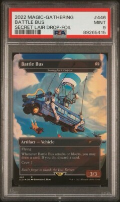 Mtg - Battle Bus Smuggler's Copter Foil ~ Secret Lair x Fortnite ~ PSA 9  Mint | eBay UK