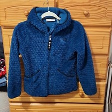 DKNY Sport little girls zip up hooded fleece jacket size medium