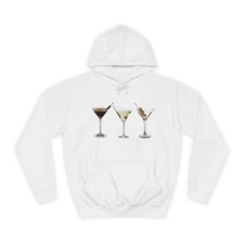 Sweat à capuche unisexe pour les amoureux des cocktails,  graphique unique.