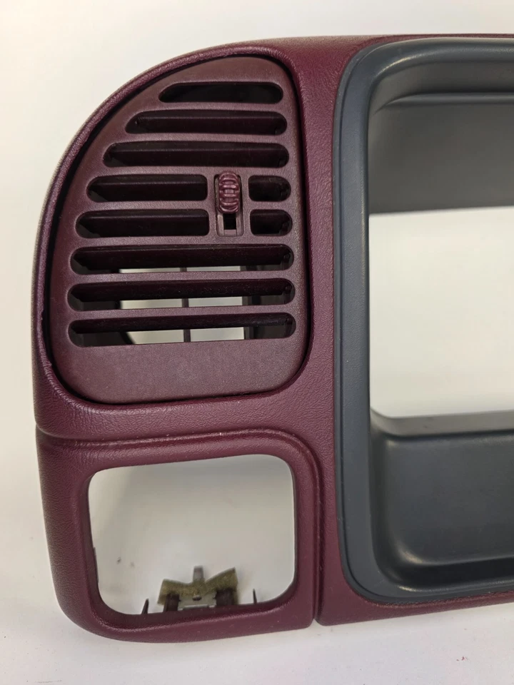 95-99 CHEVY GMC SILVERADO bisel de tablero cuadro de instrumentos radio recorte rojo Foto 3 de 4