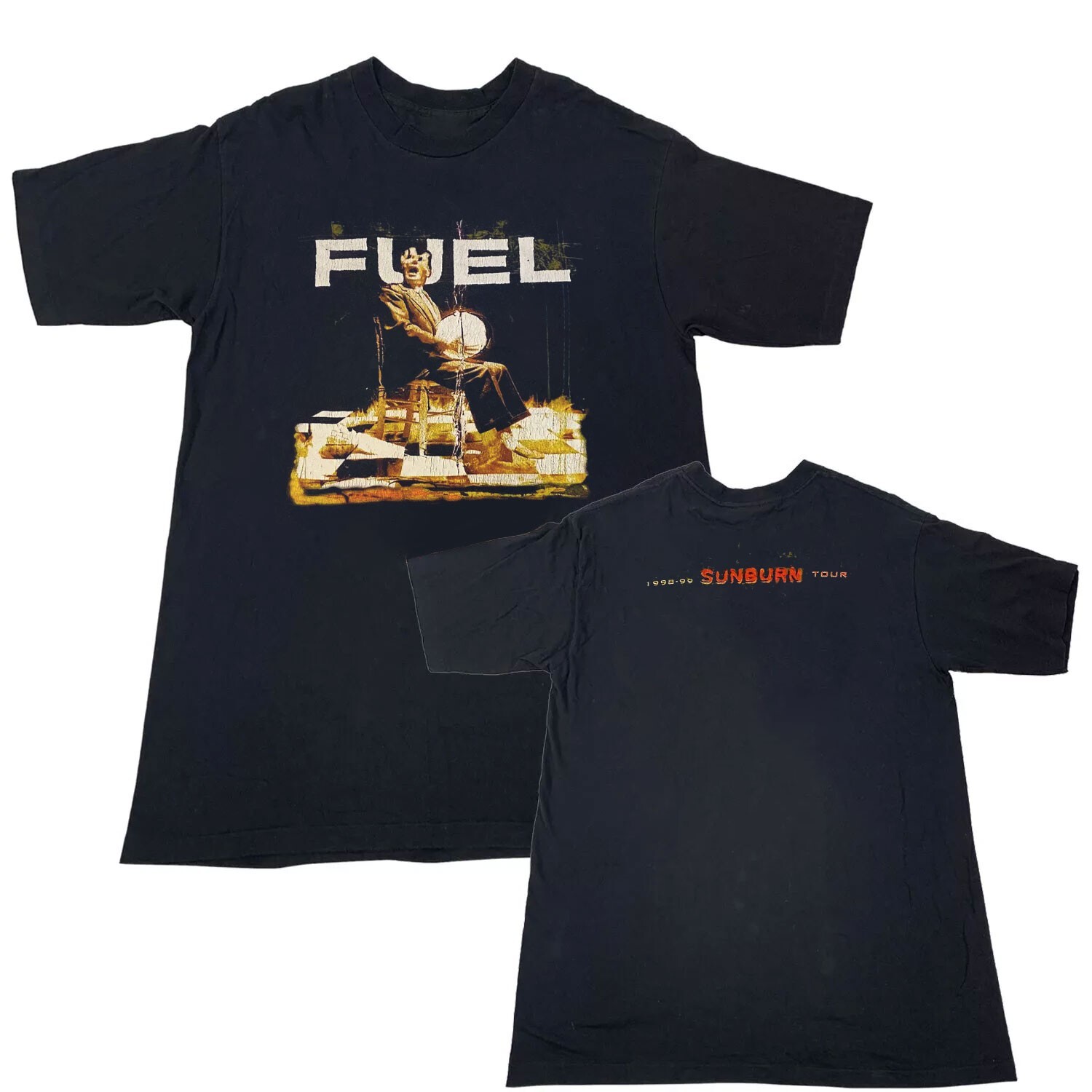 Fuel Sunburn 1998 Mens Tour Winterland Vintage Band Tee