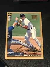  1995 Collector's Choice SE Gold Signature #219 Chris Gomez tigers! MK3