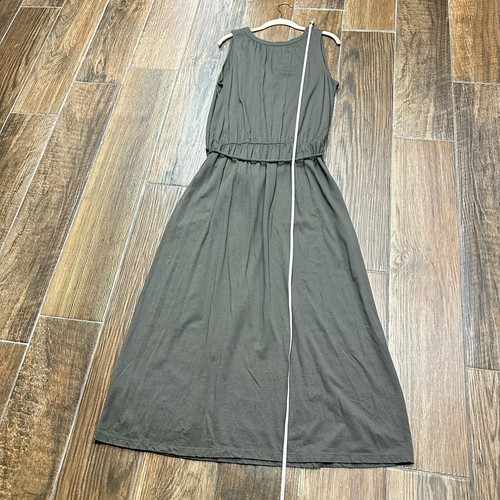 Garnet Hill Maxi Dress Womens XL Organic Cotton Lyocell Western Boho Minimal* - Picture 12 of 16