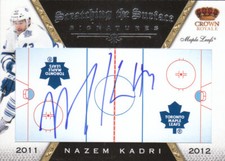 11-12 Crown Royale Nazem Kadri Scratching The Surface Signatures Auto  Leafs