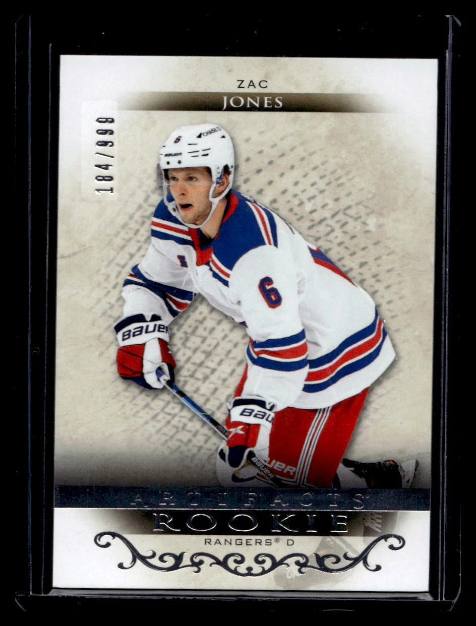 2021 Upper Deck Artifacts Zac Jones /999 #179 New York Rangers