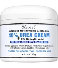 Original Ebanel Urea Cream 40%Plus Salicylic Acid 2% FootCream Dry Cracked Heels