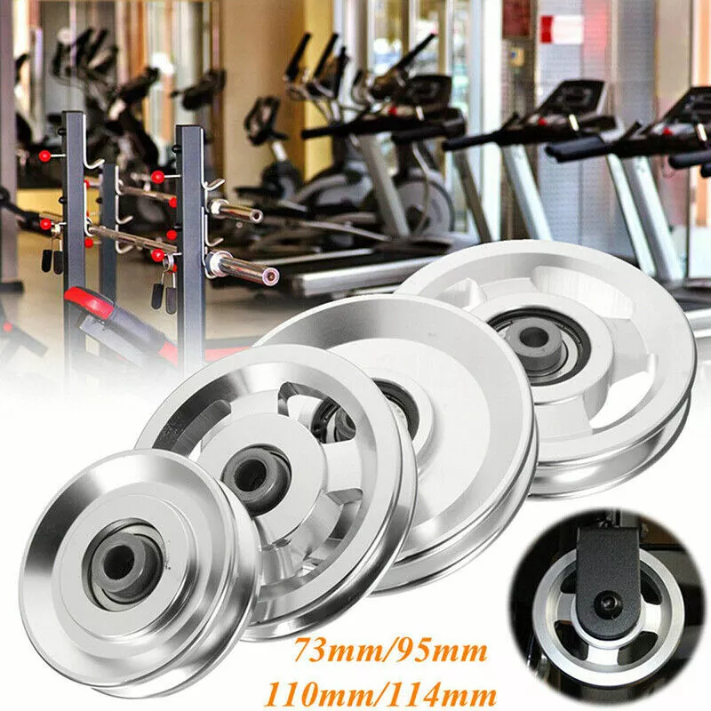 Universal 88 114mm Aluminium Alloy Bearing Pulley Wheel Cable Gym