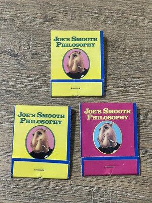 Camel Cigarettes R.J. Reynolds Tobacco Co Joe's Smooth Philosophy Matchbook  Pink