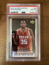 2007 Upper Deck First Edition Kevin Durant #202 Seattle Supersonics PSA 8