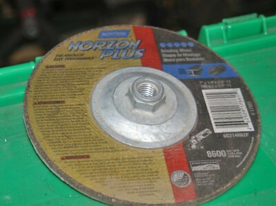 Norton Norzon Plus Type 27 Depressed Center Wheel 17881 7 x 1/4 x 5/8-11