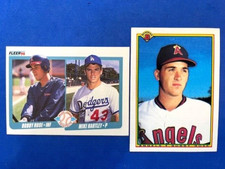 Bobby Rose 1990 Fleer Prospects & 1990 Bowman Baseball - Angels