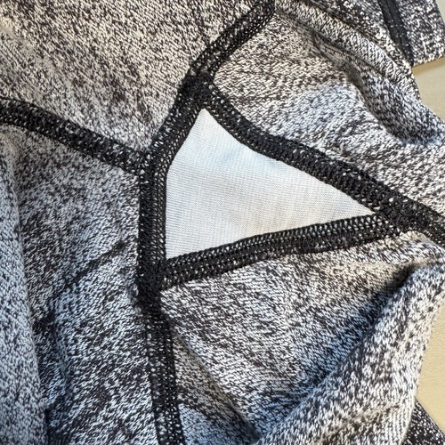 Lululemon Wunder Under Crop High-Rise 25" Jacquard Black Knit Leggings Size 4 - Picture 6 of 6
