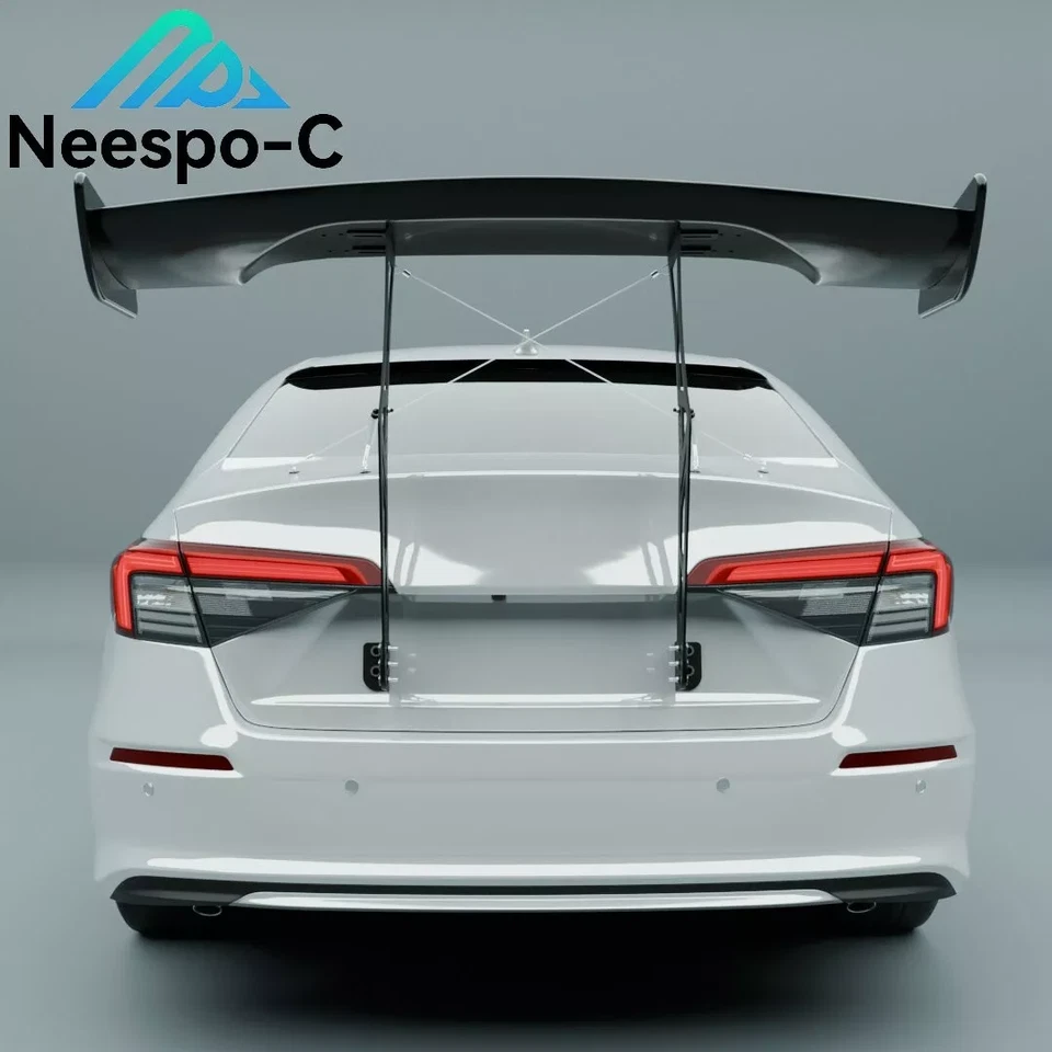 ADJUSTABLE GT RACING SPOILER WING CHASSIS MOUNT KIT FIT FOR LINCOLN MKS 13-16 - Image 3 of 4