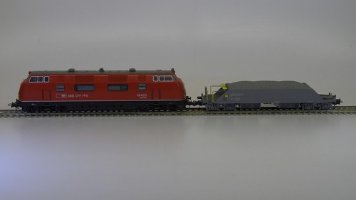 ROCO HO 43580 SWISS SBB AM4/4 and complete 12 car Liliput L222304 Balast train - Picture 4 of 21