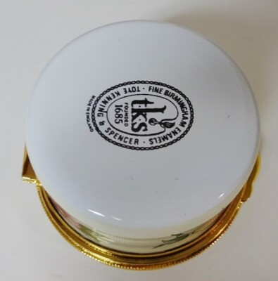 Toye, Kenning & Spencer エナメル 小物入れ Toye Kenning & Spencer June Pearl Pink Rose Design Lidded Enamel