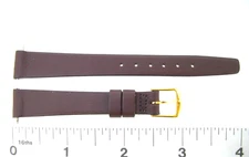 Watchband Stylecraft GLOVE LEATHER 13 mm 1/2 inch Regular length Brown #2221