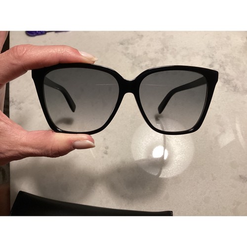 Gafas de sol Saint Laurent ojo de gato SL 175 monturas negras diseñador moda - Imagen 6 de 9
