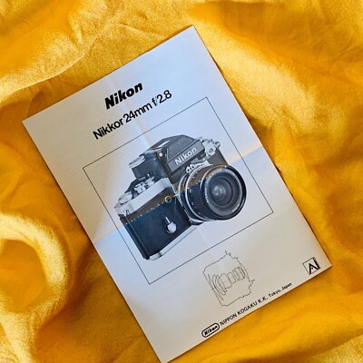 NIKON Nikkor 24mm f/2.8 Bedienungsanleitung in J - E - D - S - F